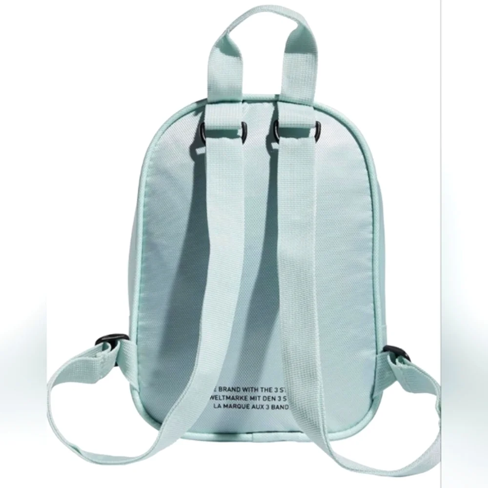 NWT Adidas Originals Unisex Santiago Mini Backpack, Ice Mint Green - Picture 5 of 8